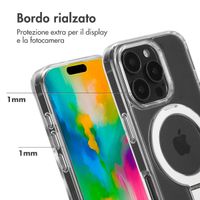 Accezz Cover con anello e supporto con MagSafe Apple iPhone 16 Pro - Trasparente