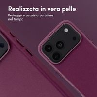 Accezz Cover in Pelle con MagSafe Apple iPhone 18 Pro Max / 17 Pro Max - Heath Purple