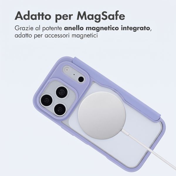 imoshion Bookcase trasparente con MagSafe Apple iPhone 18 Pro Max / 17 Pro Max - Lilla
