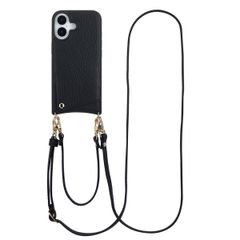 Selencia Cover per telefono Nova con cordino e portacarte Apple iPhone 17 - Nero