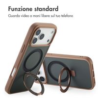 Accezz Cover con anello e supporto con MagSafe Apple iPhone 17 Pro Max - Marrone