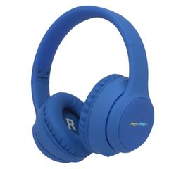 imoshion Cuffie wireless per bambini con LED Light - Limitatore di decibel - Con cavo AUX - Cobalt Blue
