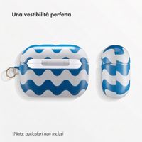 Selencia Cover Vivid  Apple Airpods Pro - Wave Vibes Classic Blue