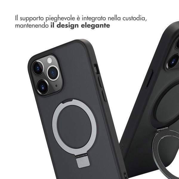 Accezz Cover con anello e supporto con MagSafe Apple iPhone 13 Pro Max - Nero