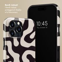 Selencia Cover posteriore Vivid con MagSafe Apple iPhone 16 Pro Max - Art Wave Black