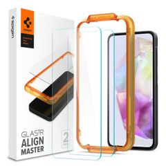 Spigen Vetro temperato GLAStR EZ Fit, confezione da 2 + Applicatore Samsung Galaxy A35