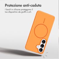 imoshion Cover posteriore Color con Thin MagSafe Ring Samsung Galaxy S25 / S24 - Arancio