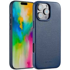 Accezz Cover in Pelle con MagSafe Apple iPhone 16 Pro Max - Nightfall Blue