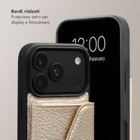 Selencia Cover per telefono Sera con cordino e portacarte a busta Apple iPhone 18 Pro Max / 17 Pro Max - Champagne