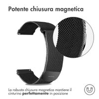 imoshion Cinturino milanese magnetico  - Attacco universale 20 mm - Taglia S - Nero