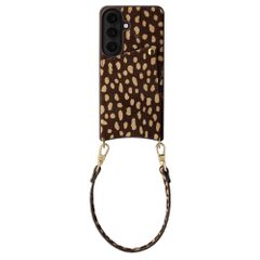 Selencia Nova cover posteriore in vera pelle con portacarte Samsung Galaxy S26 - Fawn Chic