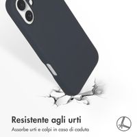 Accezz Cover in silicone liquido con MagSafe Apple iPhone 16 Plus - Blu scuro