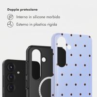 Selencia Cover posteriore Vivid con MagSafe Samsung Galaxy S25 - Happy Dots Digital Sky