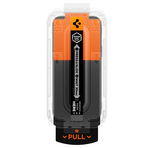 Spigen Vetro temperato GLAStR EZ Fit, confezione da 2 + Applicatore Apple iPhone 18 Pro / 17 Pro / 17 / 16 Pro