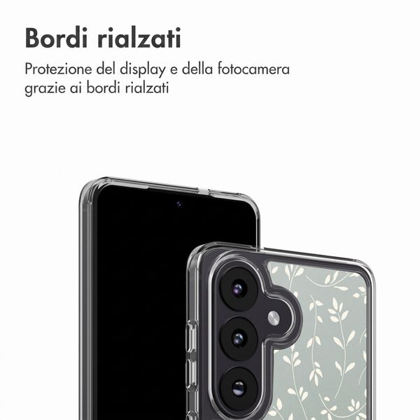 imoshion Cover design Samsung Galaxy S26 FE - Smoke Green Flowers