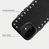 Selencia Cover posteriore Studs con MagSafe Apple iPhone 16 - Velvet Black