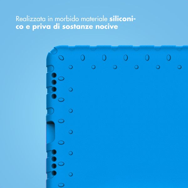 imoshion Cover Posteriore Kidsproof con Maniglia Apple iPad 11 (2025) 11 pollici A16 / iPad 10 (2022) 10.9 pollici - Blu