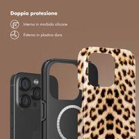 Selencia Cover posteriore Vivid con MagSafe Apple iPhone 15 Pro - Wild Leo