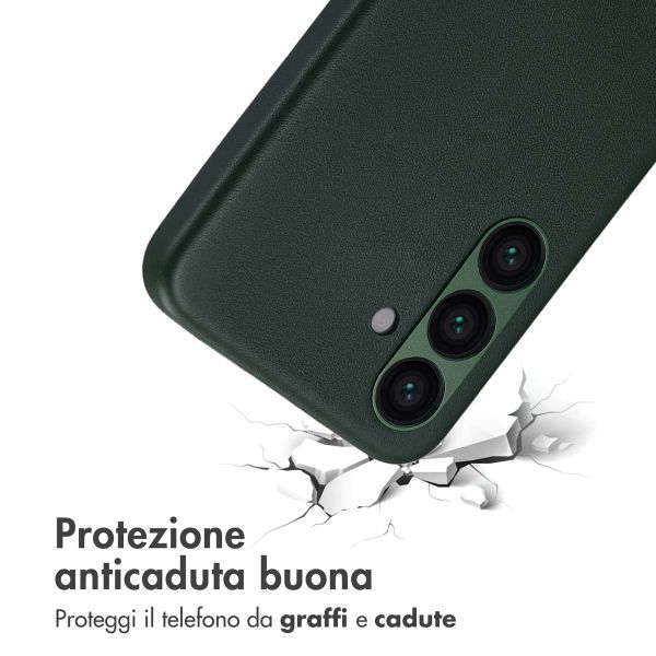 Accezz Cover in Pelle con MagSafe Samsung Galaxy S24 - Cedar Green