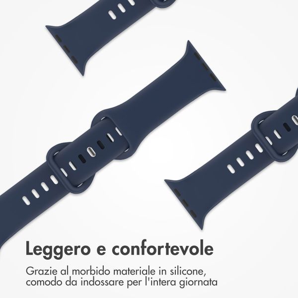 imoshion Cinturino in silicone⁺ Apple Watch | 38/40/41/42 mm - Taglia S/M - Midnight