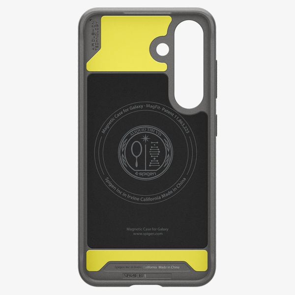 Spigen Cover Rugged Armor con MagSafe Samsung Galaxy S25 - Marble Gray