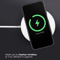 Accezz Cover Posteriore in Silicone Liquido Samsung Galaxy A27 (5G) - Nero