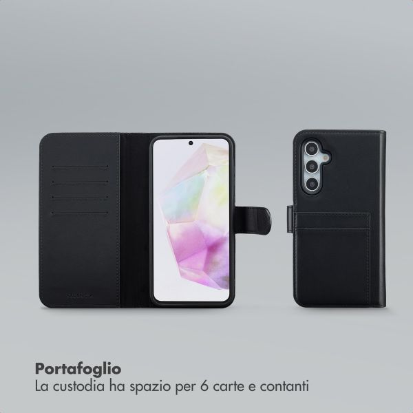 Selencia Libreria rimovibile Olyn con MagSafe Samsung Galaxy A35 / A55 - Nero