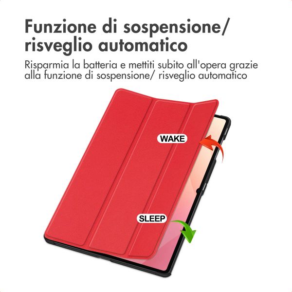 imoshion Cover a libro Trifold Samsung Galaxy Tab S11 Ultra - Rosso