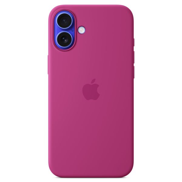 Apple Cover Posteriore in Silicone con MagSafe Apple iPhone 16 Plus - Fucsia