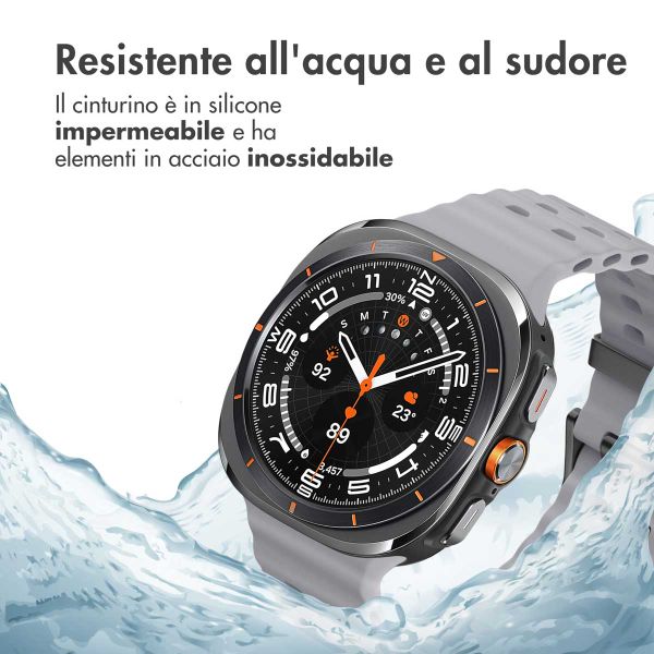 imoshion Cinturino Ocean in silicone Samsung Galaxy Watch Ultra (2024/2025) - Brown Gray