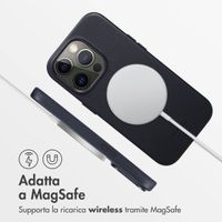 Accezz Cover in Pelle con MagSafe Apple iPhone 14 Pro - Onyx Black