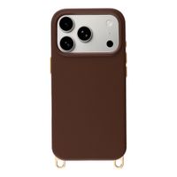 Selencia Cover posteriore Rivièra con MagSafe con ganci rimovibili Apple iPhone 17 Pro - Choco Brown