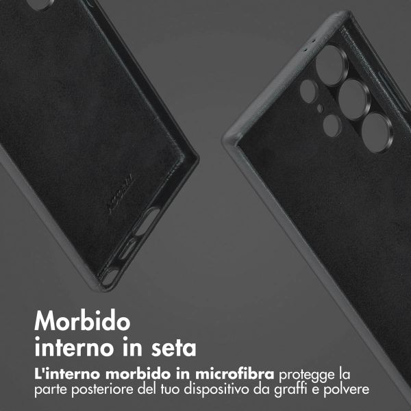 Accezz Cover in pelle 2 in 1 con MagSafe Samsung Galaxy S24 Ultra - Onyx Black