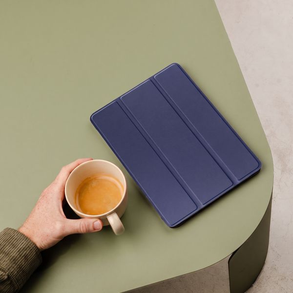 imoshion Cover a libro Trifold Apple iPad 11 (2025) 11 pollici A16 / iPad 10 (2022) 10.9 pollici - Blu