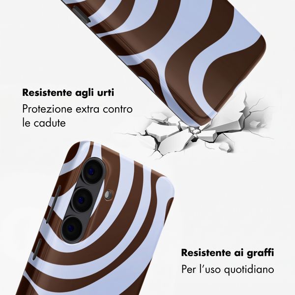 Selencia Cover Posteriore Vivid Samsung Galaxy S24 - Dream Swirl Chocolate
