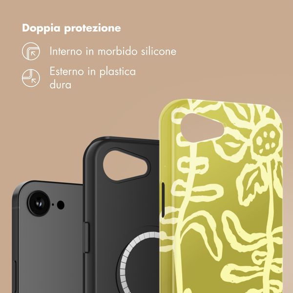 Selencia Cover posteriore Vivid con MagSafe Apple iPhone 17e / 16e - Chalky Bloom