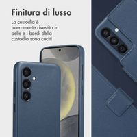 Accezz Cover in pelle 2 in 1 con MagSafe Samsung Galaxy S24 - Nightfall Blue