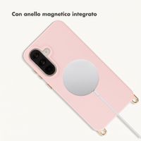 Selencia Cover posteriore Rivièra con MagSafe con ganci rimovibili Samsung Galaxy A36 / A56 - Sorbet Pink