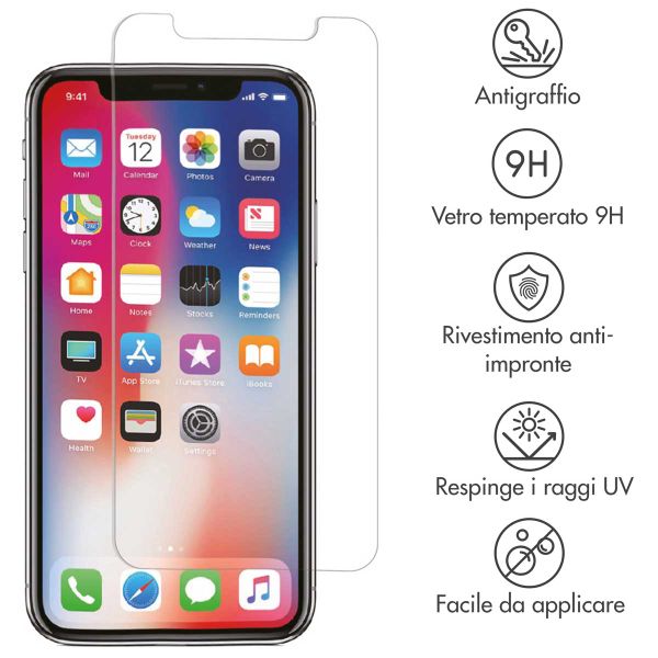 Accezz Vetro temperato, confezione da 2 Apple iPhone 11 Pro / Xs / X