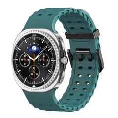 imoshion Cinturino Ocean in silicone Samsung Galaxy Watch 8 (40/44mm) / Classic (46mm) - Verde scuro