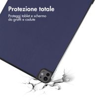 imoshion Cover a libro Trifold Apple iPad Pro 13 (2025) M5 / (2024) M4 - Blu scuro