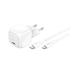 Belkin Caricatore USB-C compatto BoostCharge 30W con cavo USB-C a Lightning - 1 metro - Bianco