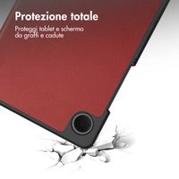 imoshion Cover a libro Trifold Samsung Galaxy Tab A11 / A9 8.7 pollici - Rosso