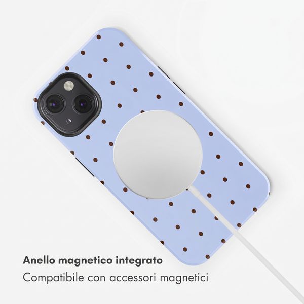 Selencia Cover posteriore Vivid con MagSafe Apple iPhone 13 - Happy Dots Digital Sky