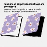 imoshion Cover Trifold Design Samsung Galaxy Tab S11 Ultra - Flowers Distance