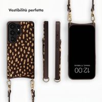 Selencia Nova cover posteriore in vera pelle con portacarte Samsung Galaxy S26 Ultra - Fawn Chic