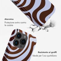Selencia Cover posteriore Vivid con MagSafe Apple iPhone 15 Pro - Dream Swirl Chocolate