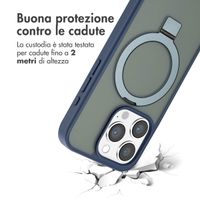 Accezz Cover con anello e supporto con MagSafe Apple iPhone 15 Pro - Blu