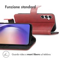 imoshion Cover a libro di Lusso Samsung Galaxy A55 - Rosso
