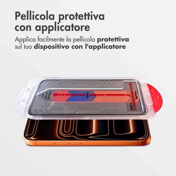 Accezz Protezione schermo in vetro temperato con applicatore - 2-pack Apple iPhone 17 Pro Max